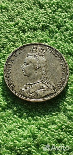 1 крона 1889 год королевство Великобритания