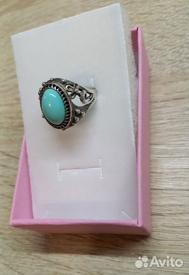 Серебряное кольцо с бирюзой винтаж