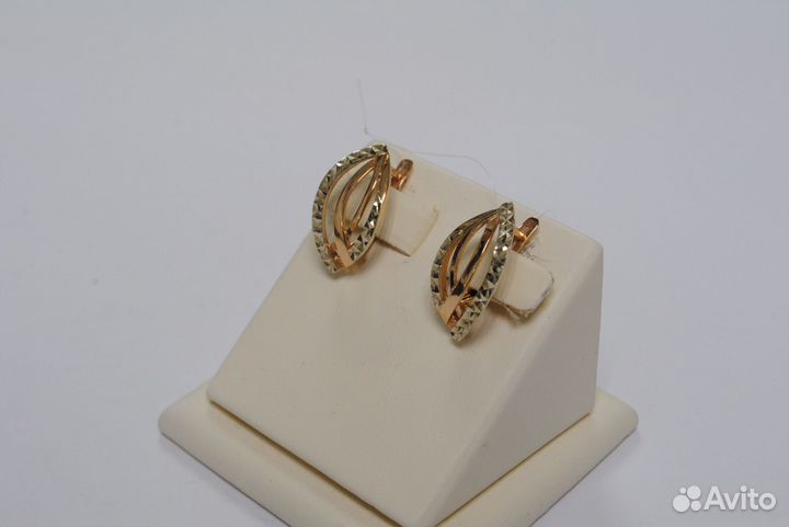 Золотые серьги 585 проба