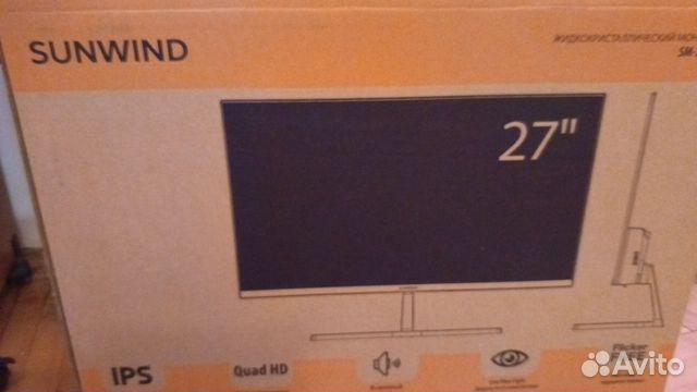 Монитор SunWind SM-27QI201, 2k, новый объявление продам