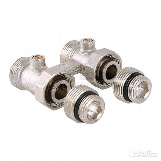 Узел для нижнего подкл. рад. прямой (комплект) 1/2