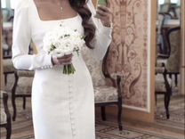 Свадебное платье на роспись в загс. Сшито на заказ