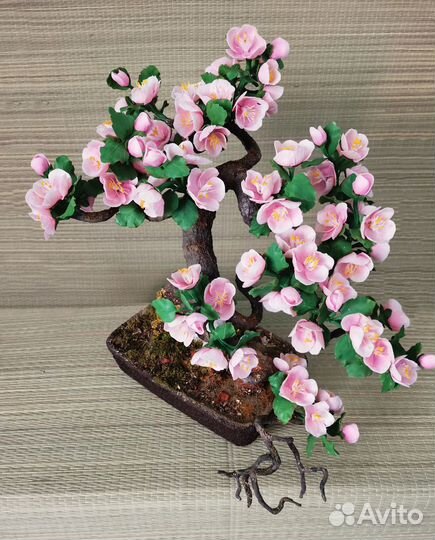 Дерево Бонсай хенд-мейд из холодного фарфора