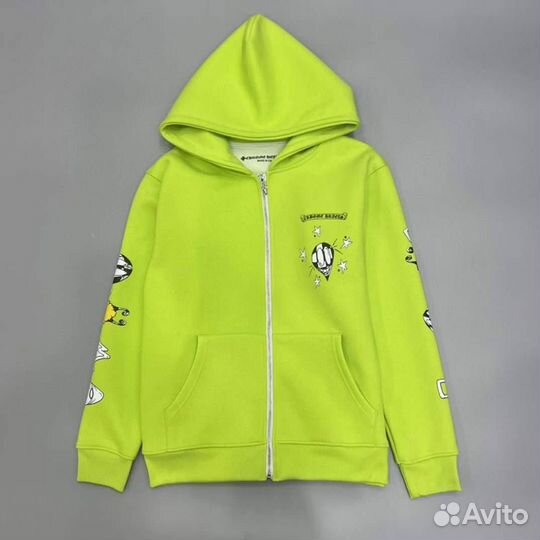 Худи Chrome Hearts Lime Green