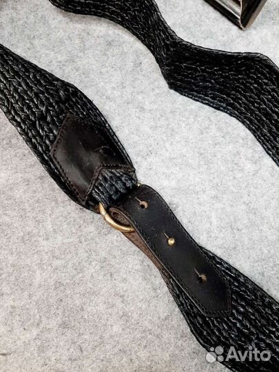 Плетеный женский ремень. Италия