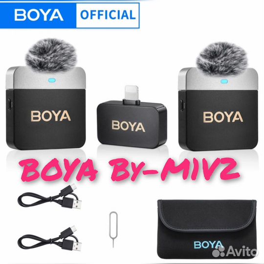 Петличный микрофон boya для iPhone