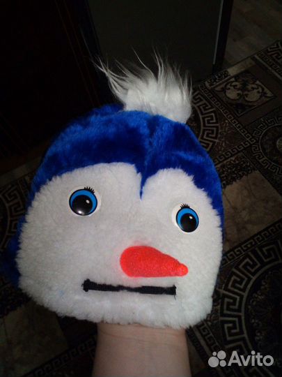 Карнавальная шапка снеговика