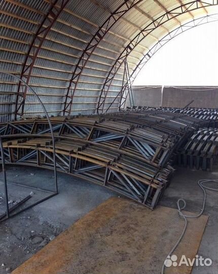 Фермы каркас дуги арки для ангара 9м9000 мм