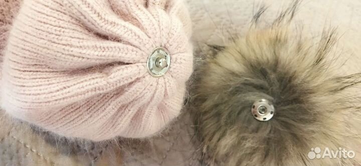 Комплект шапка и шарф для девочки 52-54