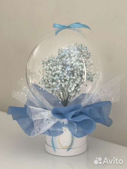 Гипсофилы, букет в шаре