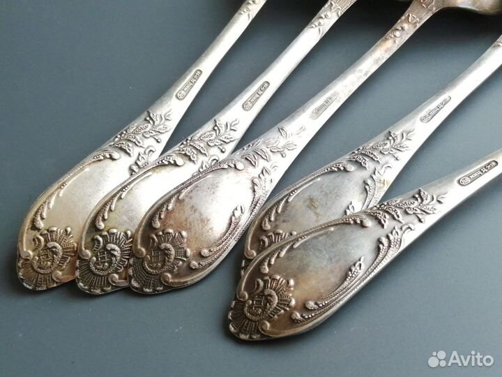 Ложки мельхиор столовые Зиш Мнц СССР