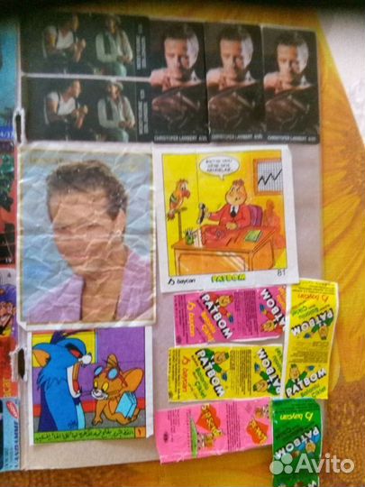 Марки Открытки Италия Вкладыши 1990год