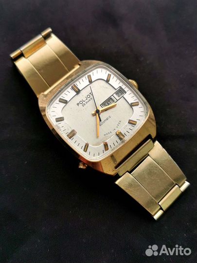 Часы полёт 2627Н позолота AU10 с браслетом редкие