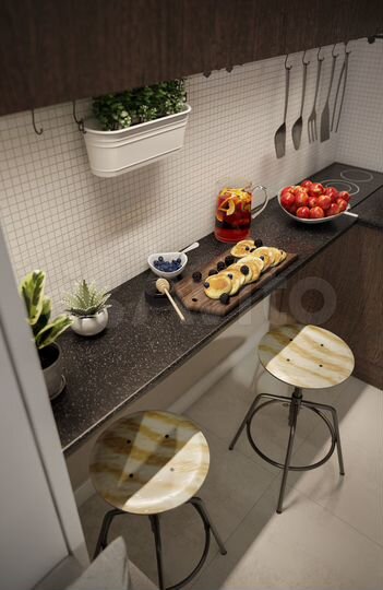 Апартаменты-студия, 21,2 м², 8/9 эт.