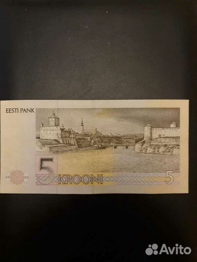 Банкнота 5 крон Эстония 1991
