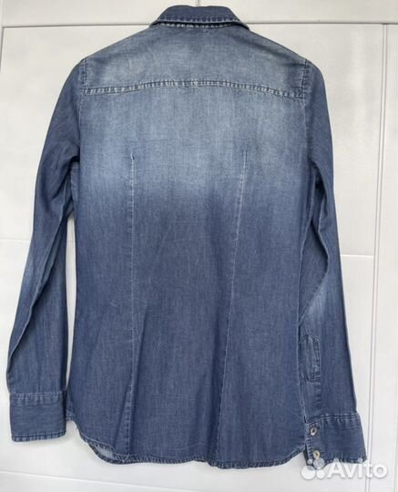 Рубашки Massimo Dutti р36 джинсовая Imperial