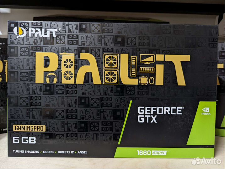 Видеокарты Palit GTX 1660 super новые рст