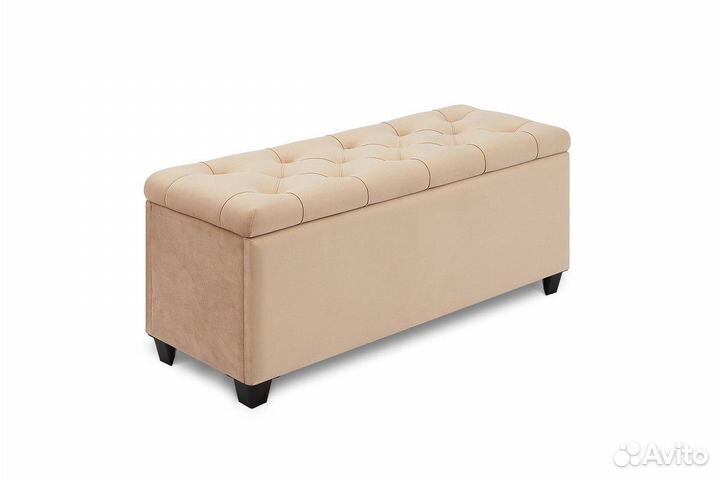 Банкетка бежевая классическая