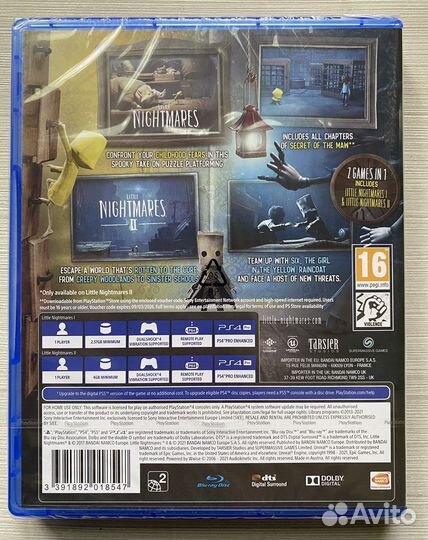 Little Nightmares 1 & 2 (Новая) для Sony Ps4 / Ps5