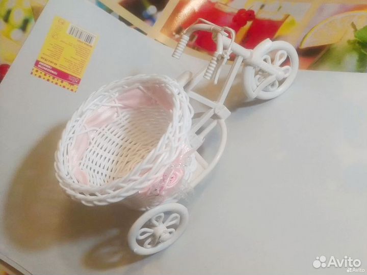 Вазочка-велосипед