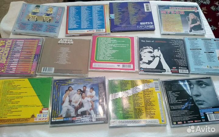 MP3-диски, музыка, песни 90х, 2000х годов