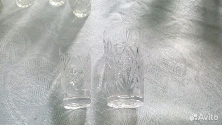 Стаканы,стопки,рюмки.Хрусталь.СССР