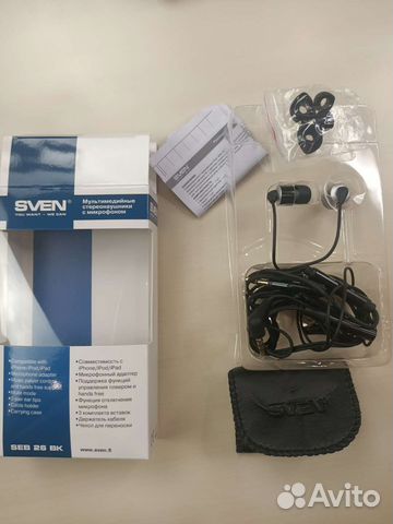 Проводная гарнитура sven seb 26BK