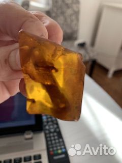 Брошь янтарь СССР