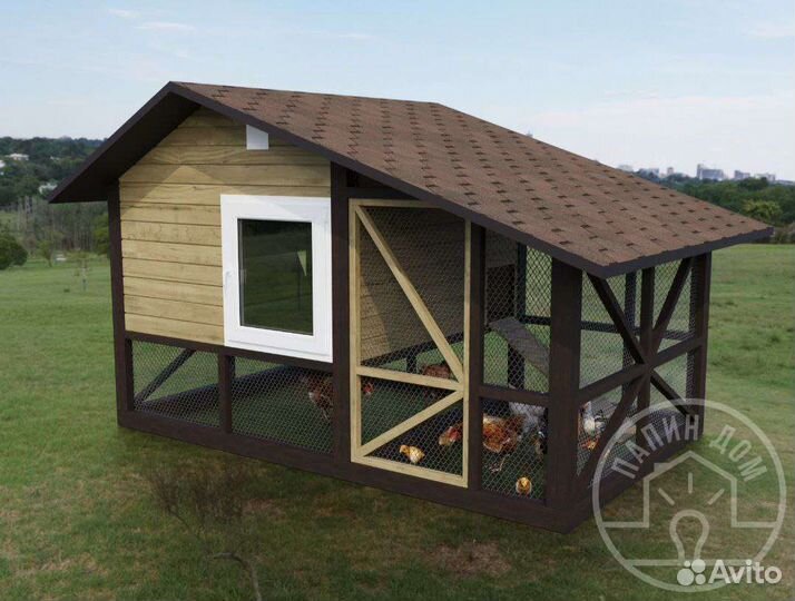 Куриная ферма (курятник) под ключ