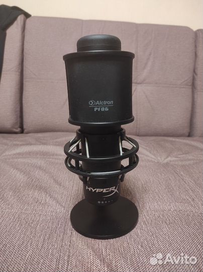 Микрофон hyperx quadcast s + попфильтр alctron