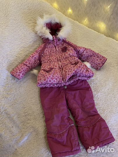 Костюм зимний для девочки 86 сапоги и зимняя шапка