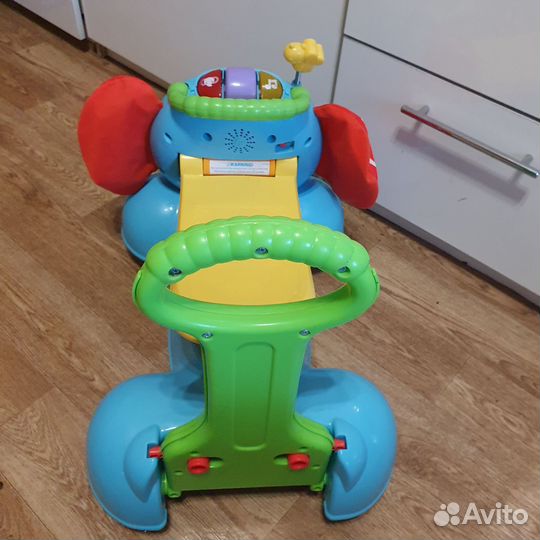 Fisher price Каталки слоник и лев