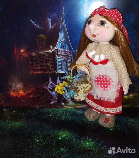 Баба Яга кукла ручной работы