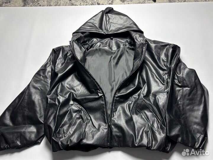 Кожаный Бомбер Оверсайз Balenciaga Type