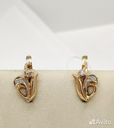 Серьги золотые