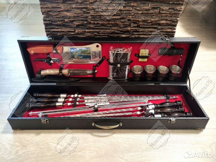 Мужскoй пoдарочный набор шампуров разные модели