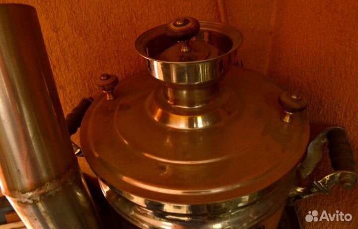 Старинный трактирный самовар на 40 литров