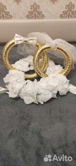 Свадебные украшения на машину