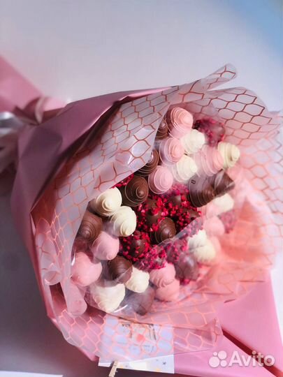 Букет из клубники в шоколаде