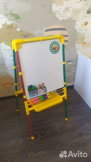 Доска мольберт для рисования двусторонняя