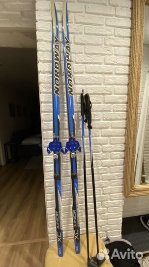 Лыжи беговые nordway+лыжные ботинки