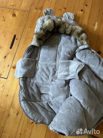 Зимний конверт в коляску