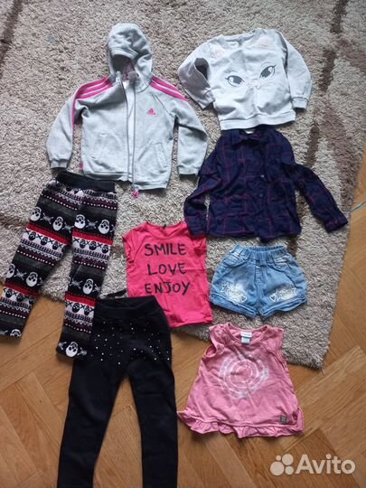 Вещи на девочку 4-7 лет