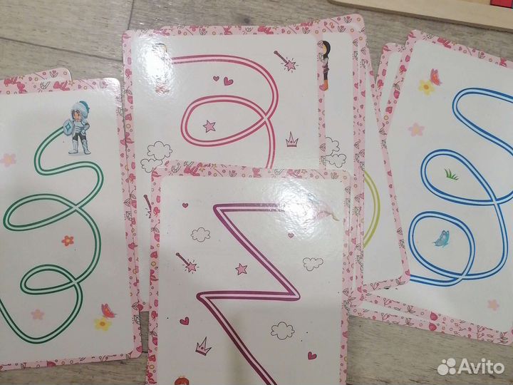 Развивающие игрушки из дерева пакетом для детей