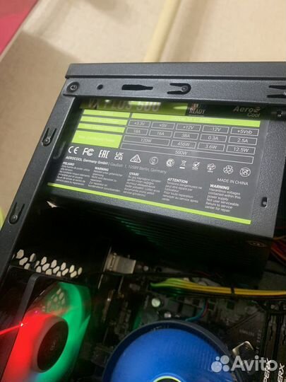 Блок питания aerocool vx plus 500w rgb