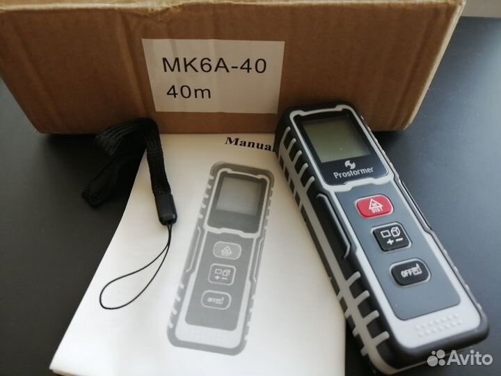 Лазерный дальномер, рулетка Prostormer 40m
