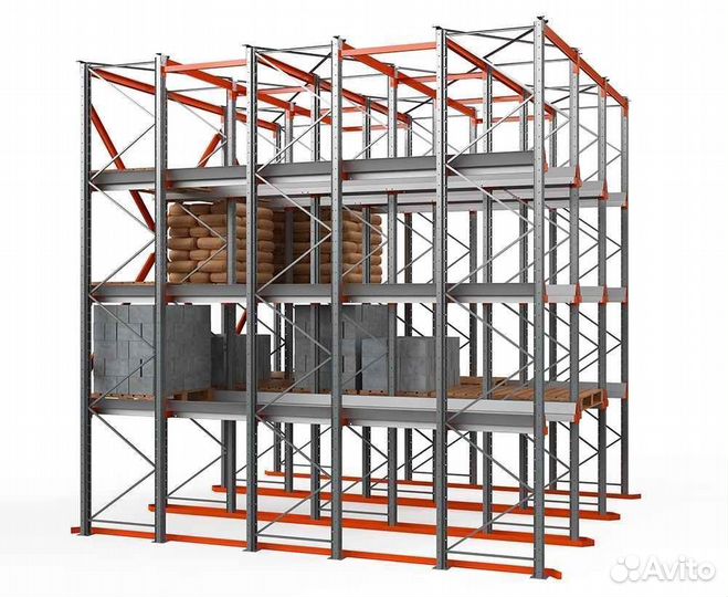 Стеллажи промышленные складские