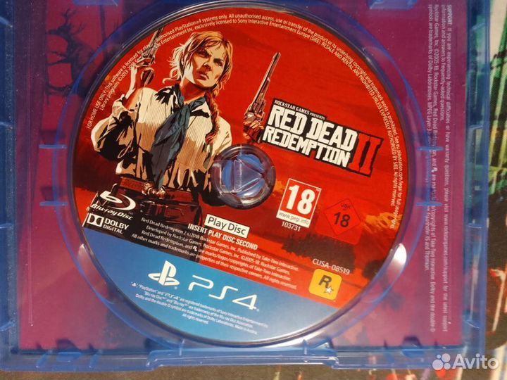 Red dead redemption 2 ps4 диск