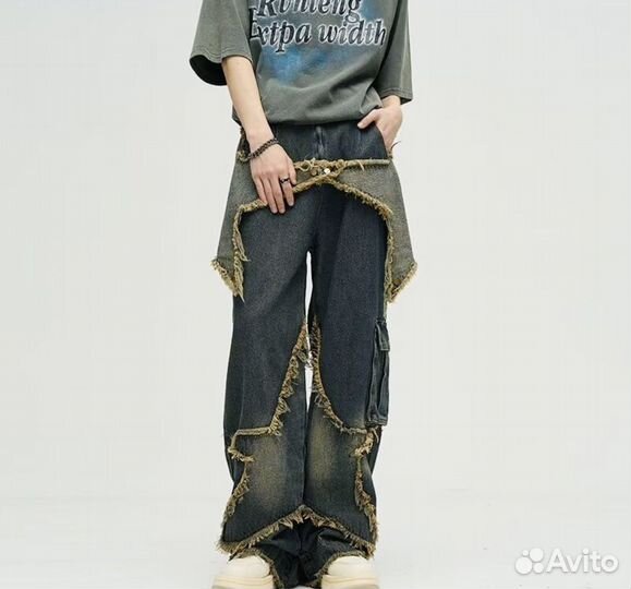 Джинсы карго y2k