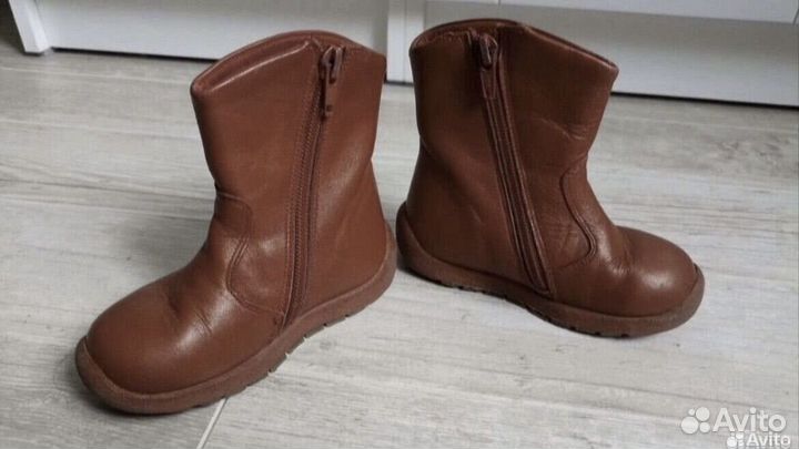 Сапожки весенние для девочки 23 натуральная кожа